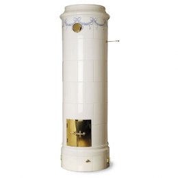 Каменная печь Keddy Christineberg, White + голубой декор